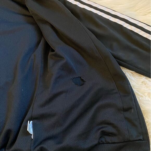 Adidas Track Jacket Size 3 Stripe Trefoil Logo Back - Picture 4 of 4
